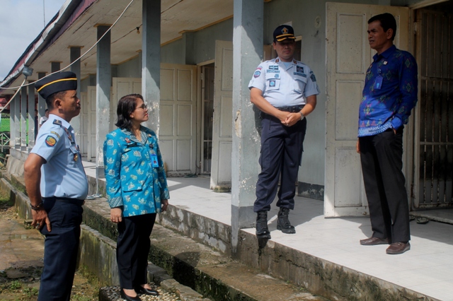 Tinjau blok hunian lapas muara teweh, kakanwil fokus pada fasilitas sarana prasarana yang menunjang kesehatan warga binaan