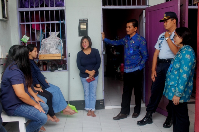 Tinjau blok hunian lapas muara teweh, kakanwil fokus pada fasilitas sarana prasarana yang menunjang kesehatan warga binaan