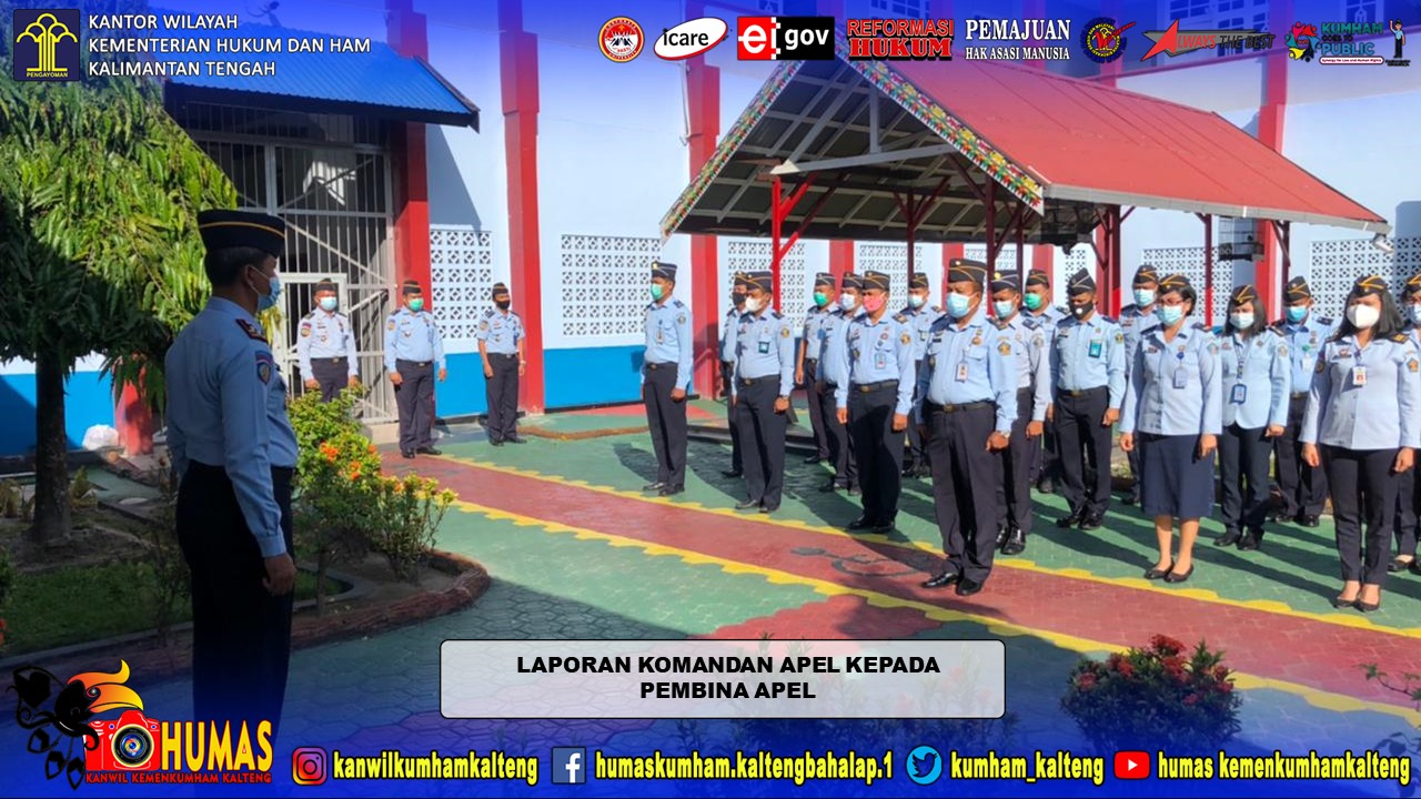 Pimpin Apel Pagi, Kalapas Palangka Raya Berikan Semangat Kepada Tim Pokja WBK