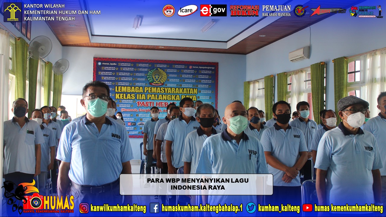 WBP Lapas Palangka Raya Ikuti Perayaan Paskah Bersama Dirjenpas
