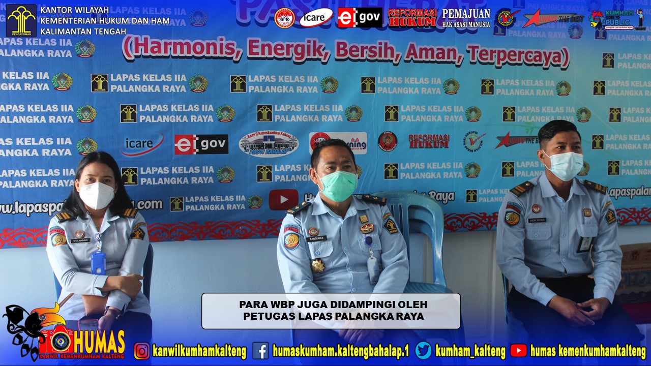 WBP Lapas Palangka Raya Ikuti Perayaan Paskah Bersama Dirjenpas