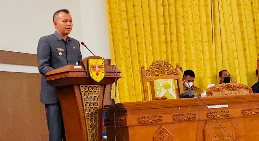 Bupati Gumas Sampaikan Rancangan Perda Rencana Induk Pembangunan Kepariwisataan Tahun 2021