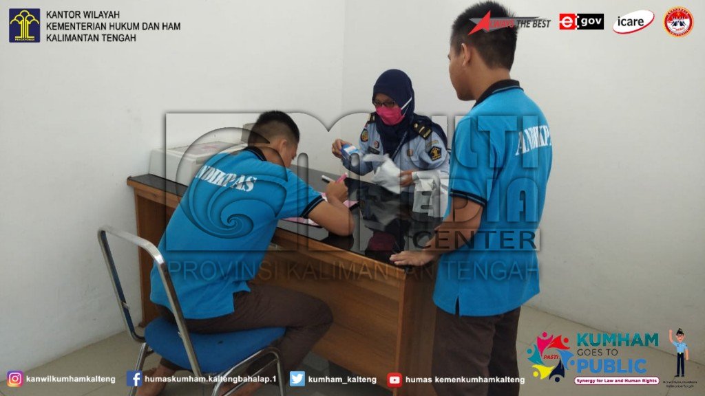 Pastikan Bebas Dari Narkoba, LPKA Palangka Raya Gelar Tes Urine