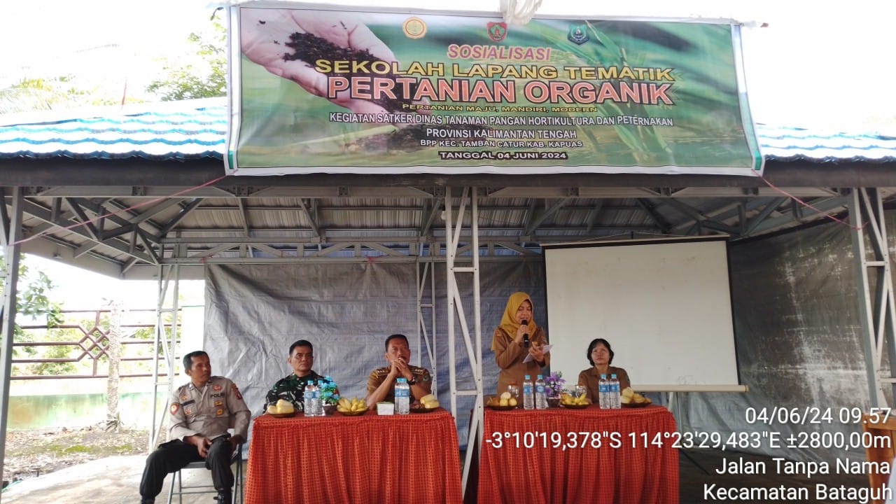 Dinas TPHP Prov. Kalteng Adakan Sosialisasi Sekolah Lapang Tematik di Kabupaten Kapuas