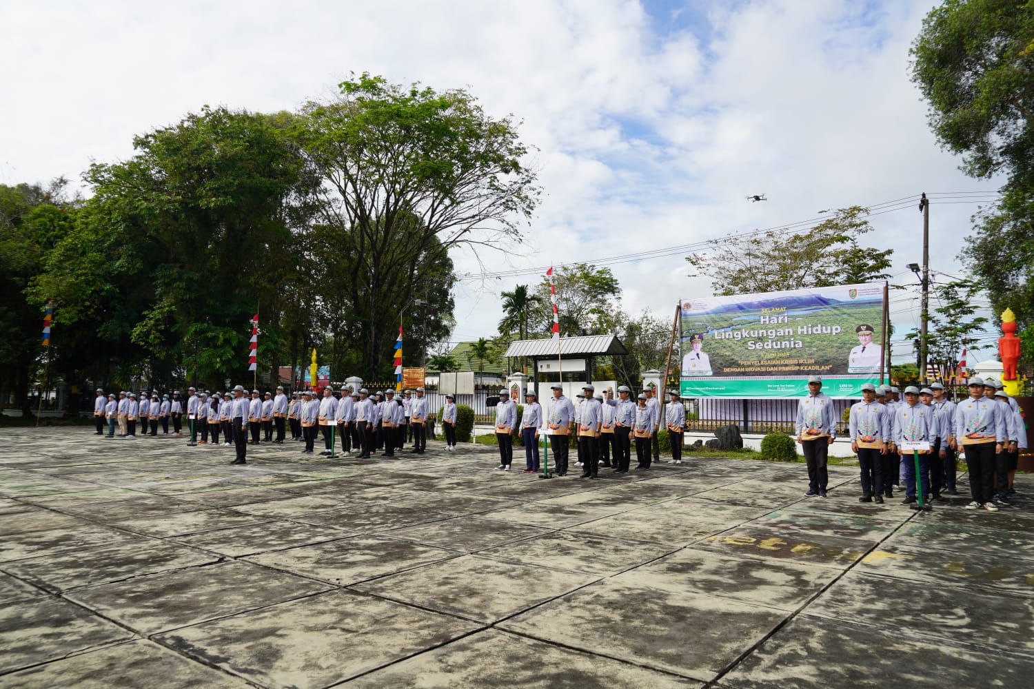 Sekda Nuryakin Pimpin Upacara Peringatan Hari Lingkungan Hidup Se-Dunia Tahun 2024 di Lingkungan Provinsi Kalteng