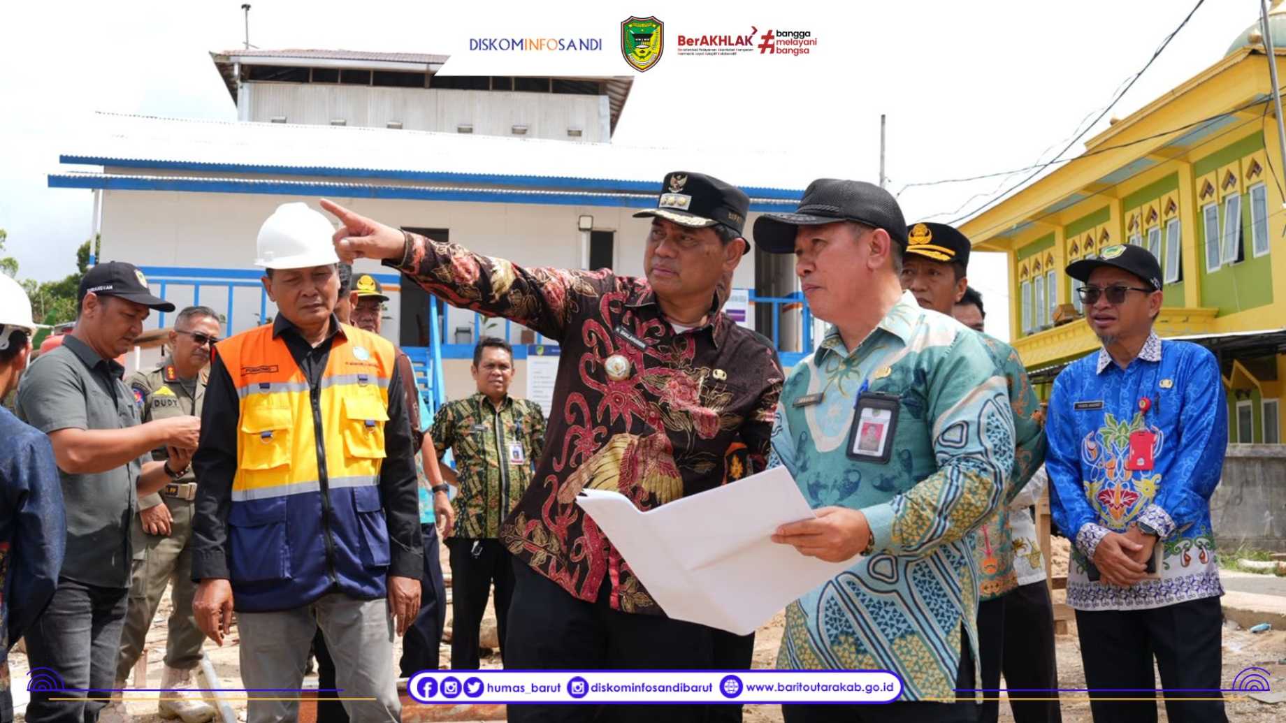 Bupati Barito Utara Tinjau Infrastruktur Kawasan Waterfront City