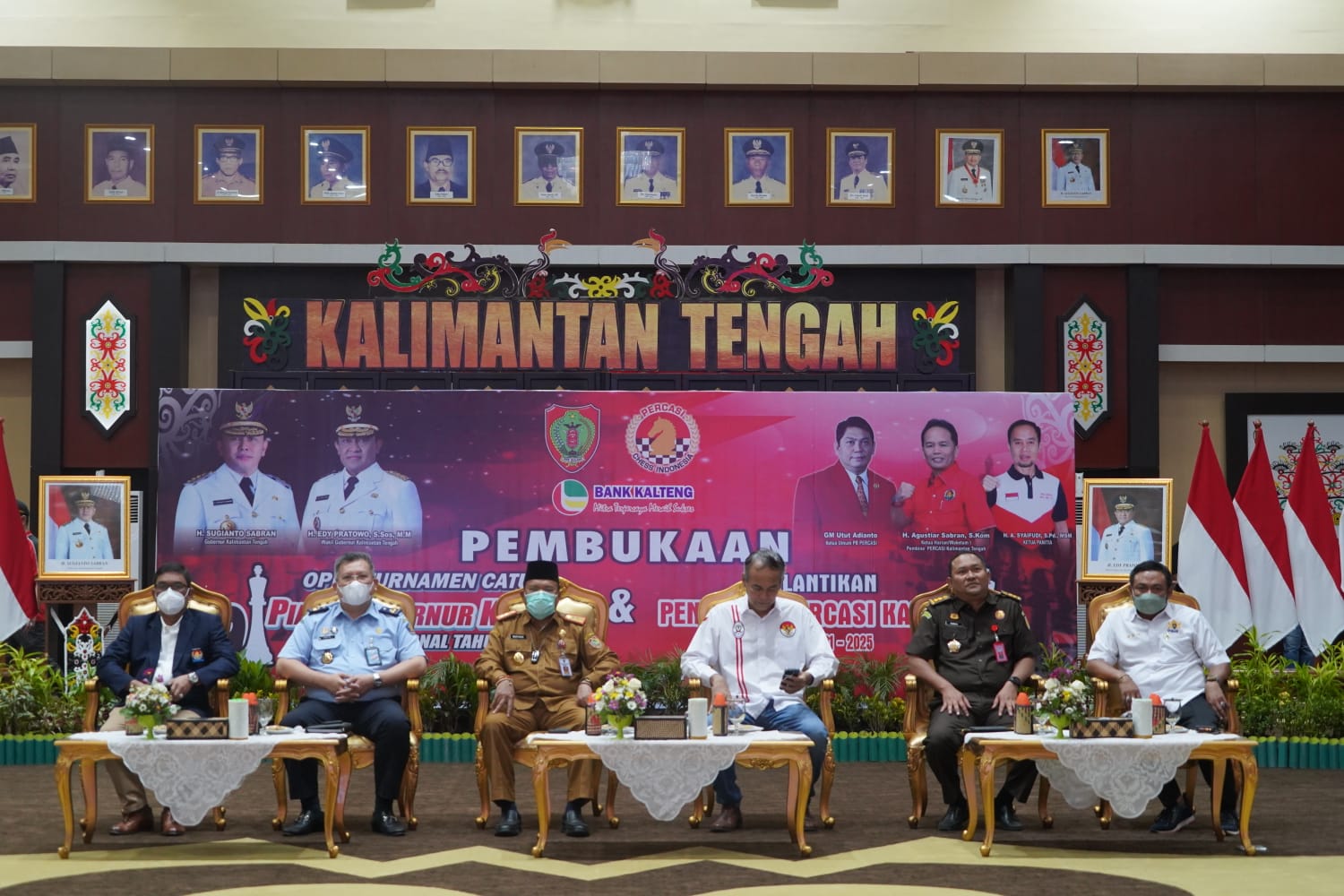 Sekda Nuryakin Buka Secara Resmi Open Turnamen Catur Piala Gubernur Kalteng Tingkat Nasional Tahun 2022