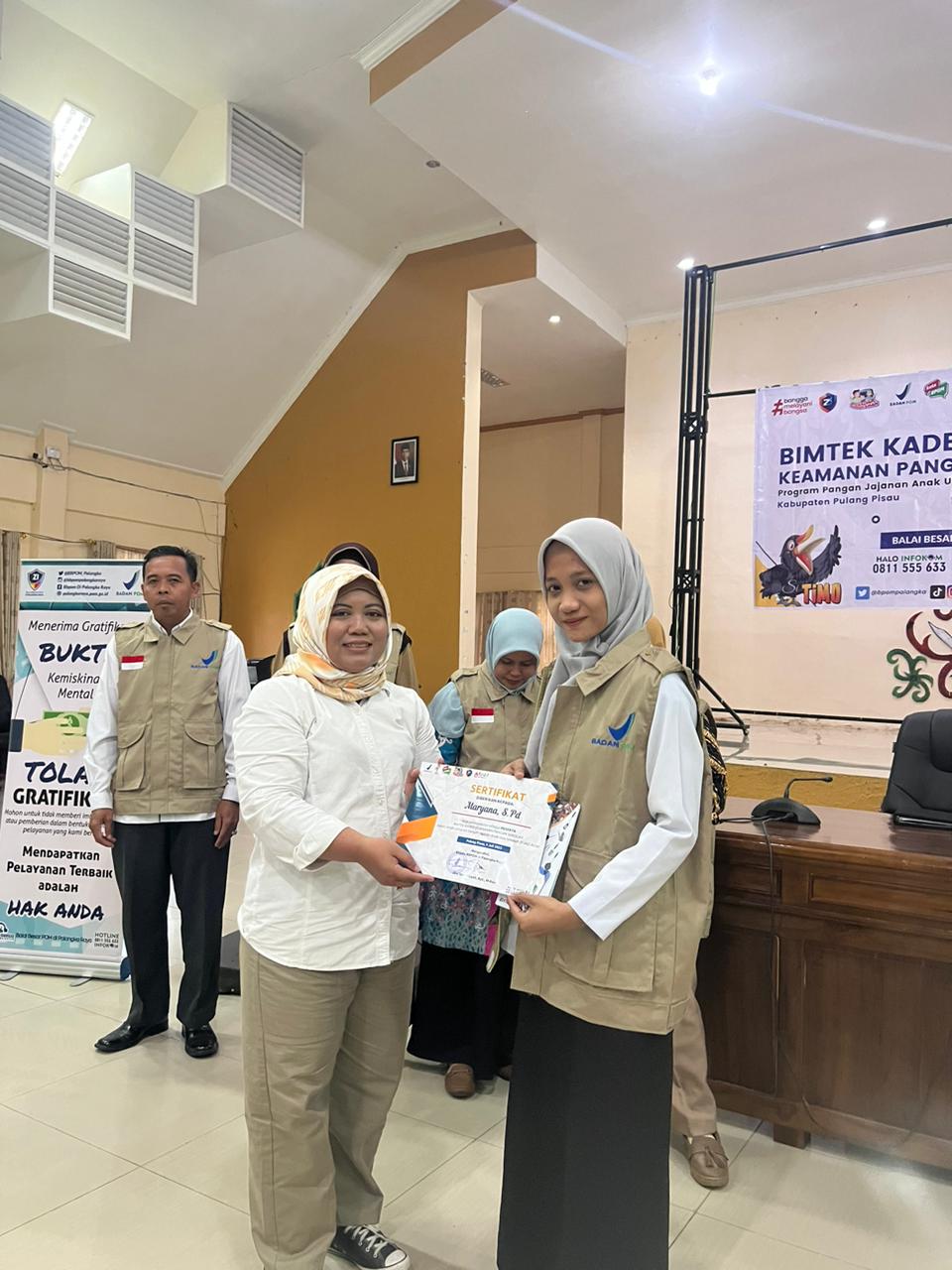 Balai Besar POM Palangka Raya Gelar Bimtek Kader Keamanan Pangan Sekolah di Kabupaten Pulang Pisau 