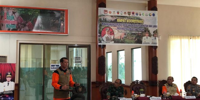 Sinergi Satgas Kota Palangka Raya dan Provinsi Kalteng Penaganan Karhutla