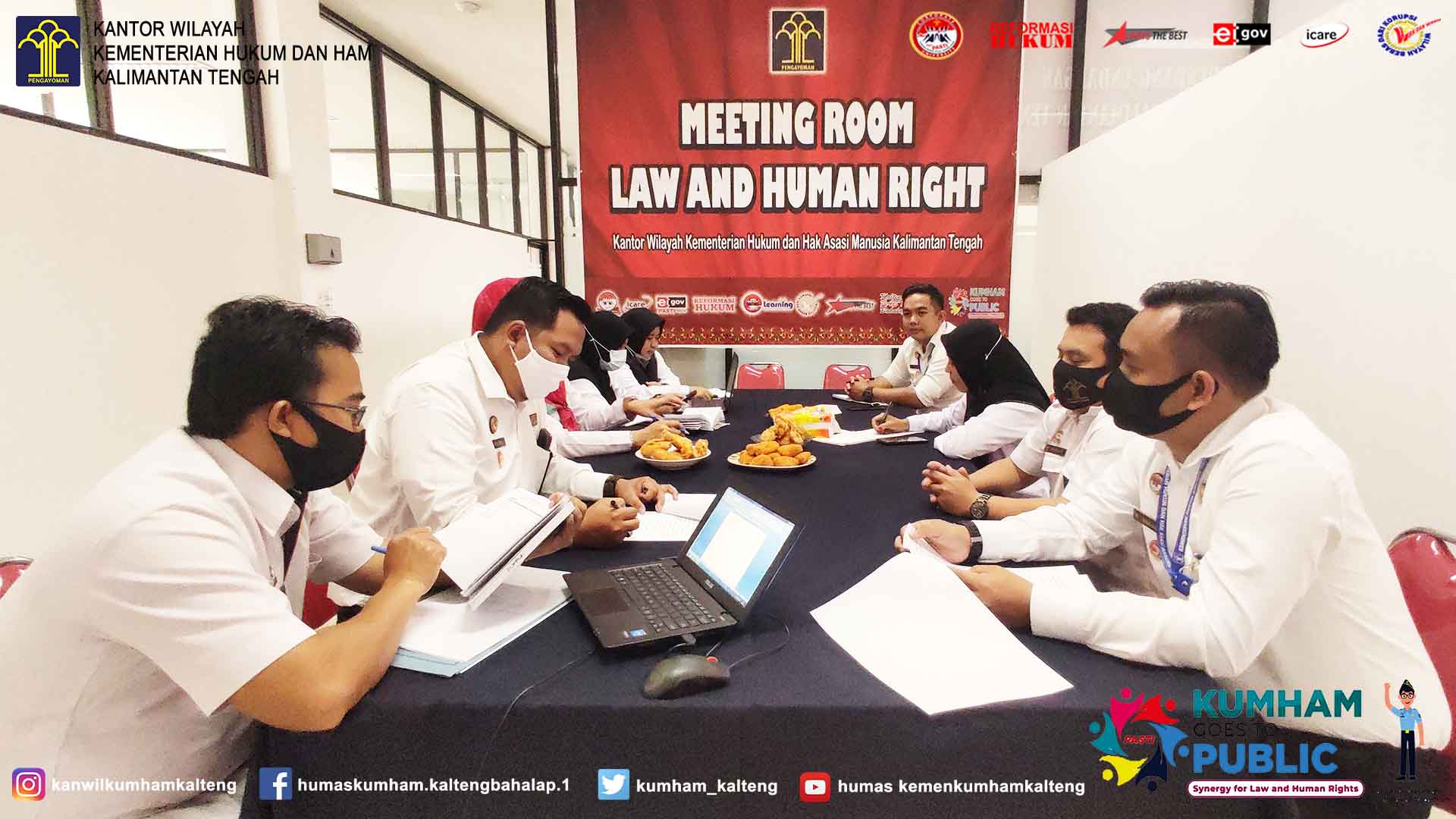 Perancang Peraturan Perundang-Undangan Kanwil Kemenkumham Kalteng Kembali Laksanakan Rapat  Penyusunan Buku
