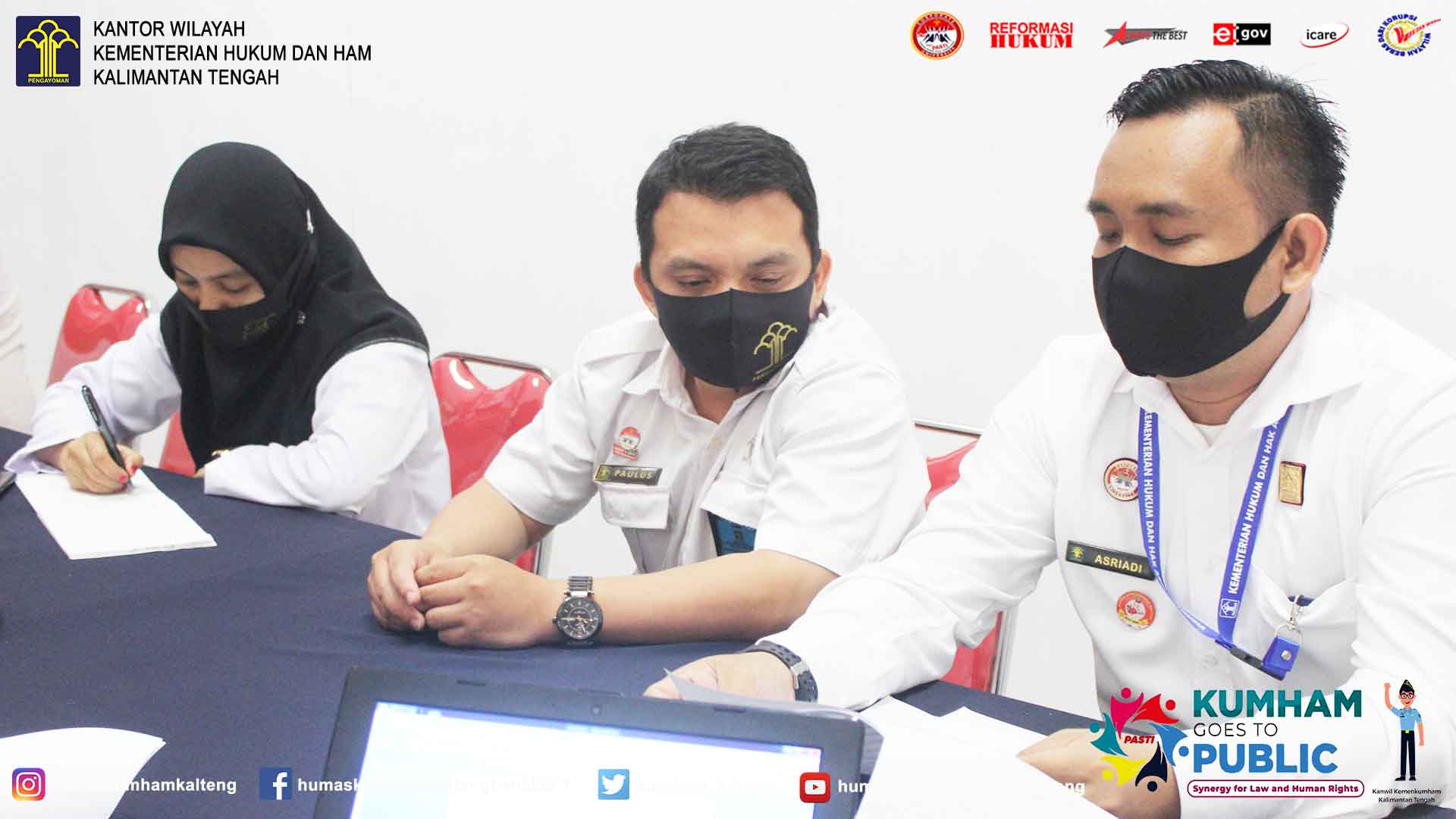 Perancang Peraturan Perundang-Undangan Kanwil Kemenkumham Kalteng Kembali Laksanakan Rapat  Penyusunan Buku