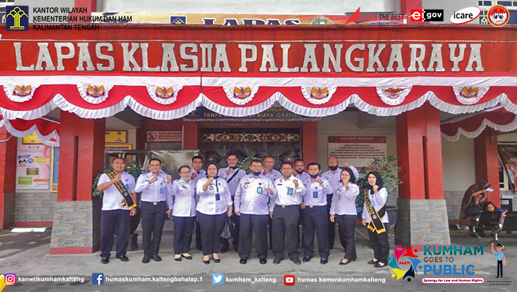 Lapas Palangka Raya Terima Kunjungan Monev Layanan Perawatan Kesehatan dan Rehabilitasi