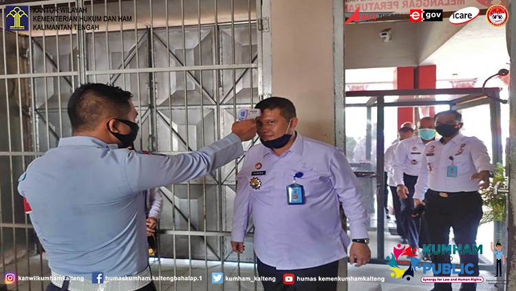 Lapas Palangka Raya Terima Kunjungan Monev Layanan Perawatan Kesehatan dan Rehabilitasi