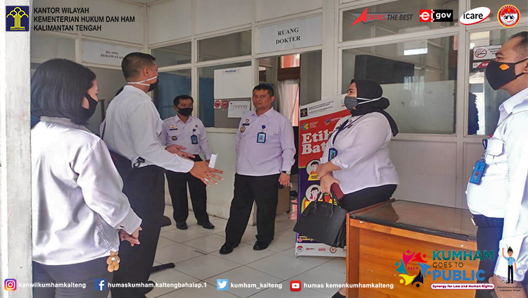 Lapas Palangka Raya Terima Kunjungan Monev Layanan Perawatan Kesehatan dan Rehabilitasi