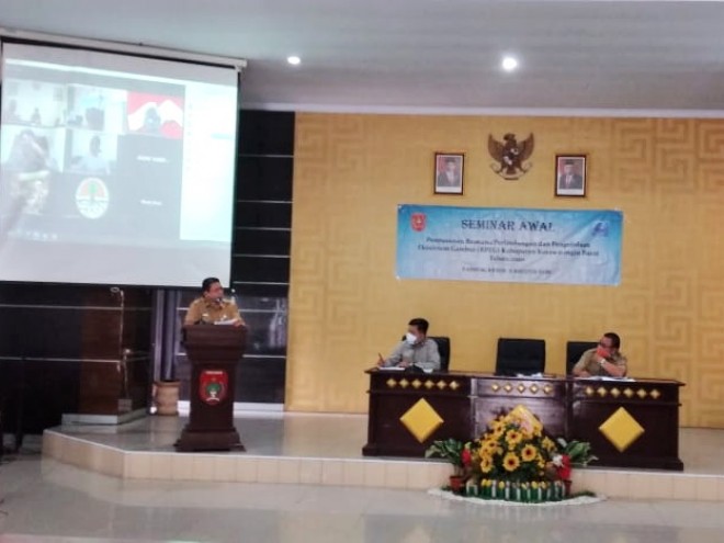 DLH Kobar Selenggarakan Ekspos Awal Penyusunan Rencana Perlindungan dan Pengelolan Ekosistem Gambut