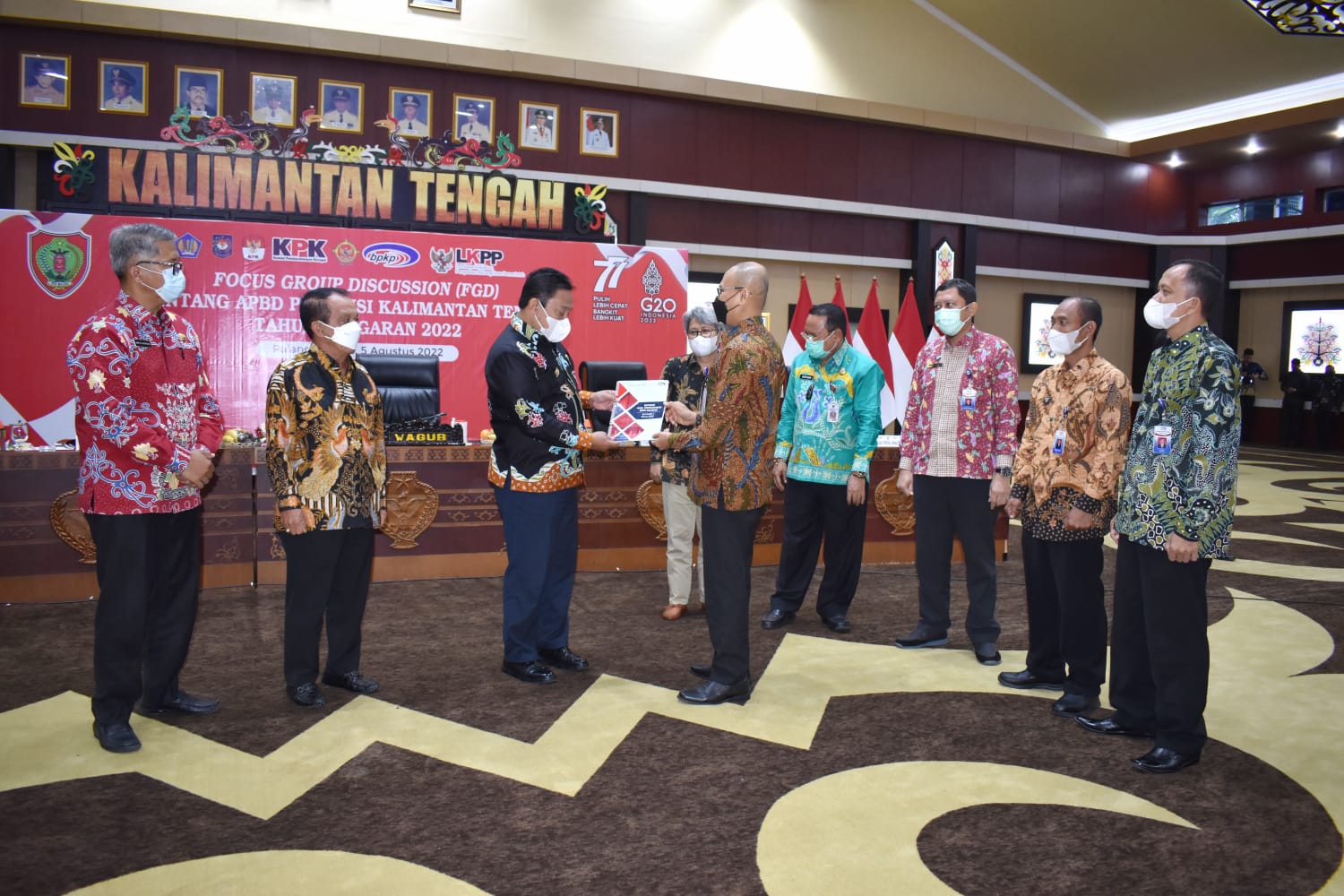 Kepala Perwakilan BPKP Kalteng Sampaikan Ikhtisar Hasil Pengawasan Semester I Tahun 2022 Kepada Pemerintah Provinsi Kalimantan Tengah