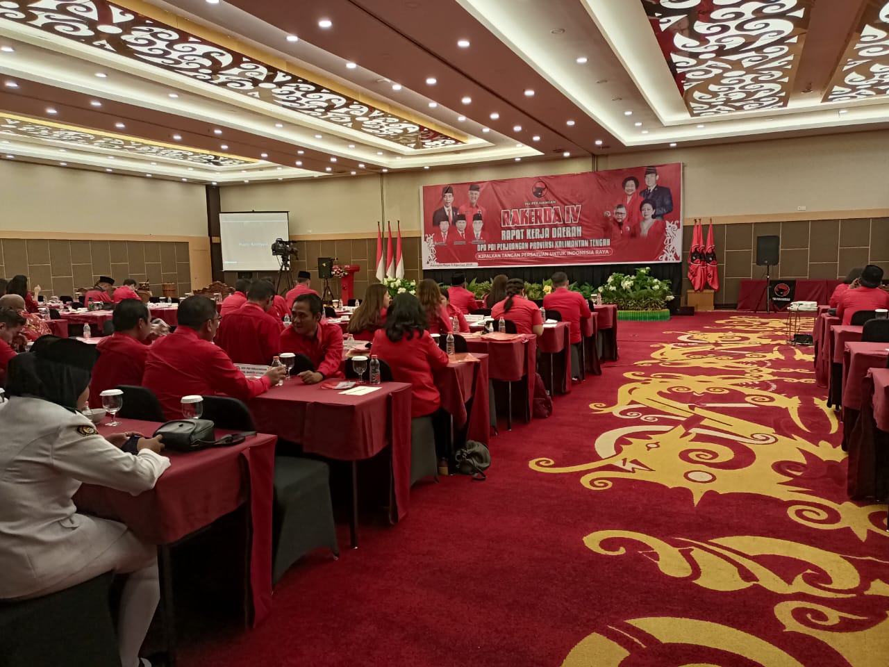 Mewakili Gubernur Kalteng pada Rakerda DPD PDIP, Kaban Kesbangpol M. Katma F. Dirun Tekankan Peningkatan Partisipasi Pemilih Pemilu 2024