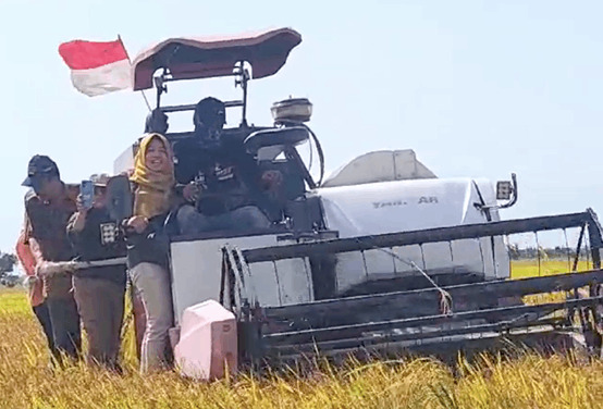 Rakor SIMURP dan Panen Padi Demplot Inti di Desa Makmur Utama Kecamatan Katingan Kuala