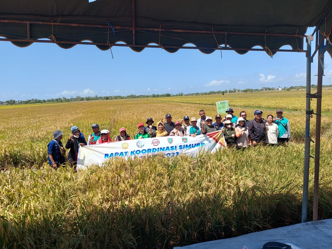 Rakor SIMURP dan Panen Padi Demplot Inti di Desa Makmur Utama Kecamatan Katingan Kuala