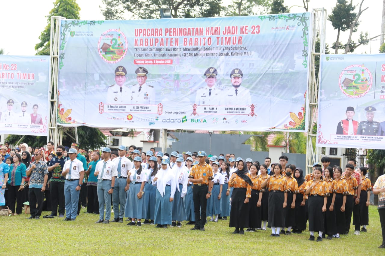 Peringati Hari Jadi ke-23 Barito Timur, Gubernur Tegaskan Komitmen Pemerataan Pembangunan