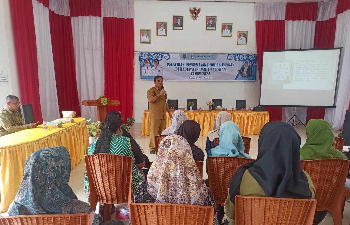 Disdagperin Prov. Kalteng Adakan Pelatihan Pengemasan Produk Pangan