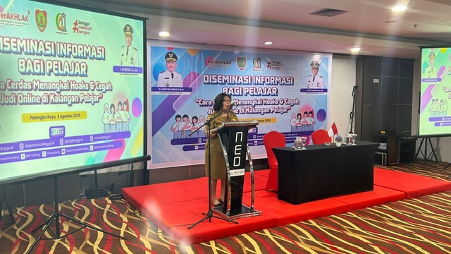 Diskominfosantik Kalteng Gelar Diseminasi Informasi Bagi Pelajar, Angkat Isu Hoaks dan Judi Online