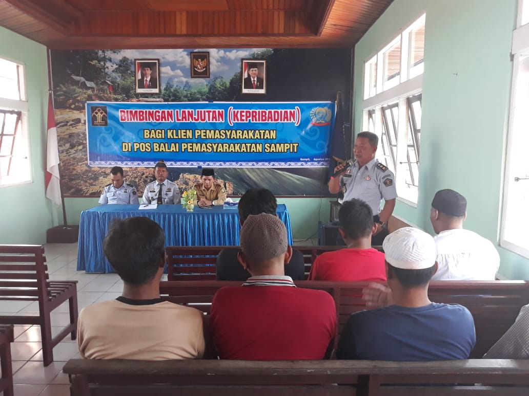 Klien Bapas Pangkalan Bun di Pos Lapas Kelas IIB Sampit Ikuti Bimbingan Kepribadian Lanjut 