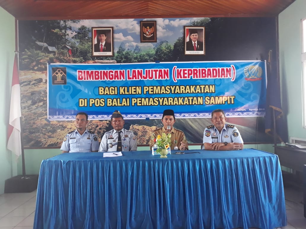 Klien Bapas Pangkalan Bun di Pos Lapas Kelas IIB Sampit Ikuti Bimbingan Kepribadian Lanjut 