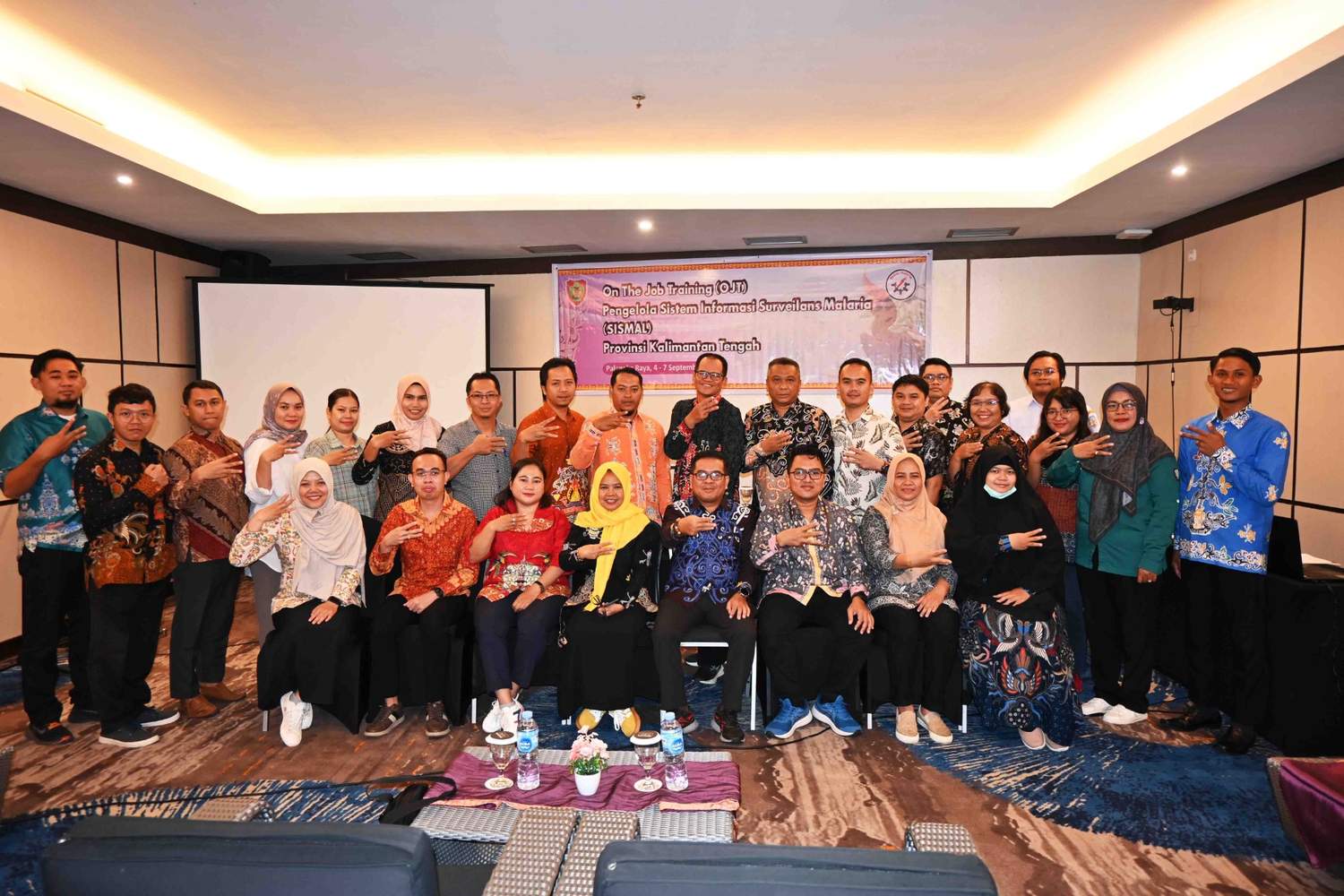 Dinkes Prov. Kalteng Gelar OJT Pengelola Sistem Informasi Surveilans Malaria Versi Tiga