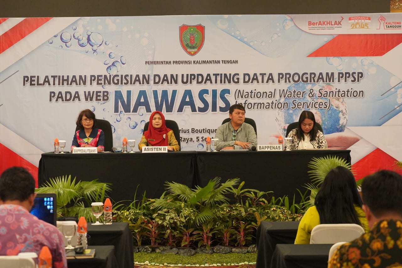 Asisten Ekbang Sri Widanarni Buka Pelatihan Pengisian dan Updating Data Program PPSP pada Web NAWASIS