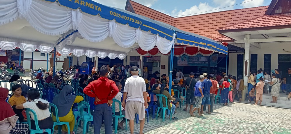 Pemprov Kalteng Selenggarakan Pasar Murah Berkah di Kecamatan Bukit Batu Kota Palangka Raya