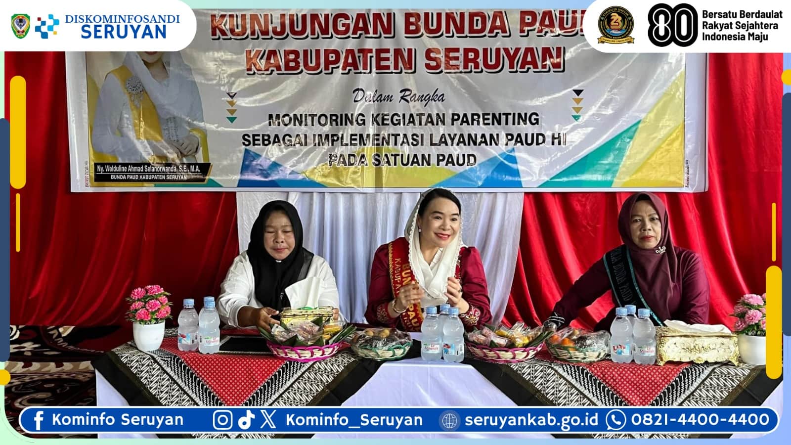 Bunda PAUD Seruyan Gelar Monitoring Parenting di TK Ekacahya dan TK Asseruyaniah I Kuala Pembuang