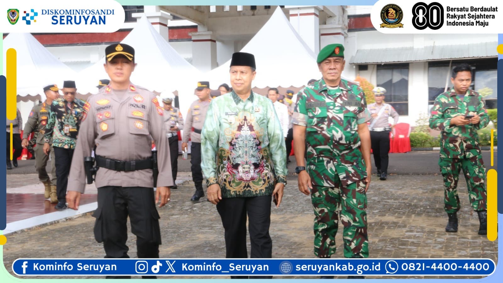 Wabup Seruyan Hadiri Apel Gelar Pasukan Operasi Aman Nusa I Telabang 2025