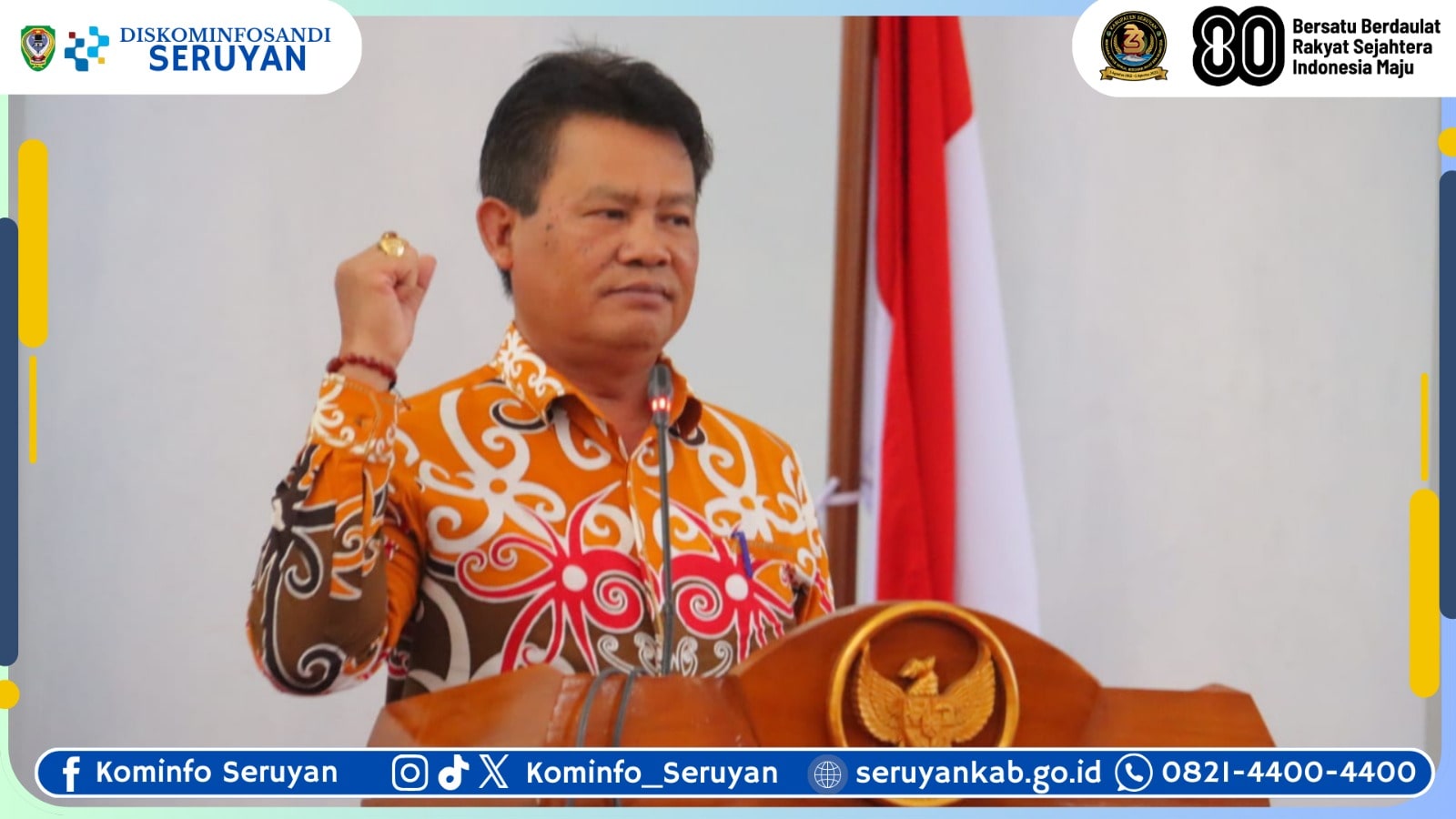 Bupati Seruyan Resmi Buka Seminar Koperasi Merah Putih Perkuat Kemandirian Ekonomi Masyarakat