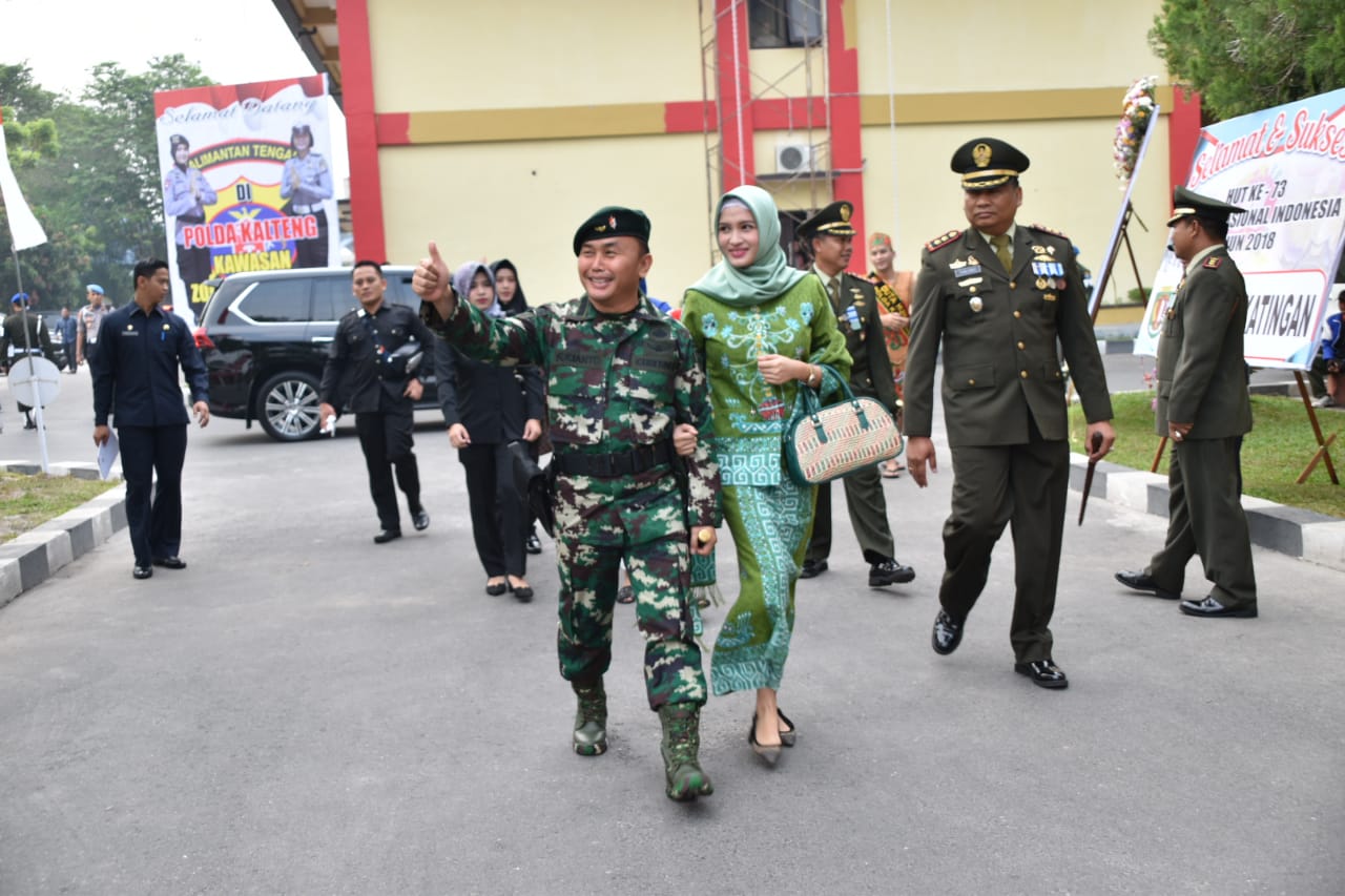 Gubernur Kalteng Jadi Inspektur Upacara HUT Ke-73 TNI