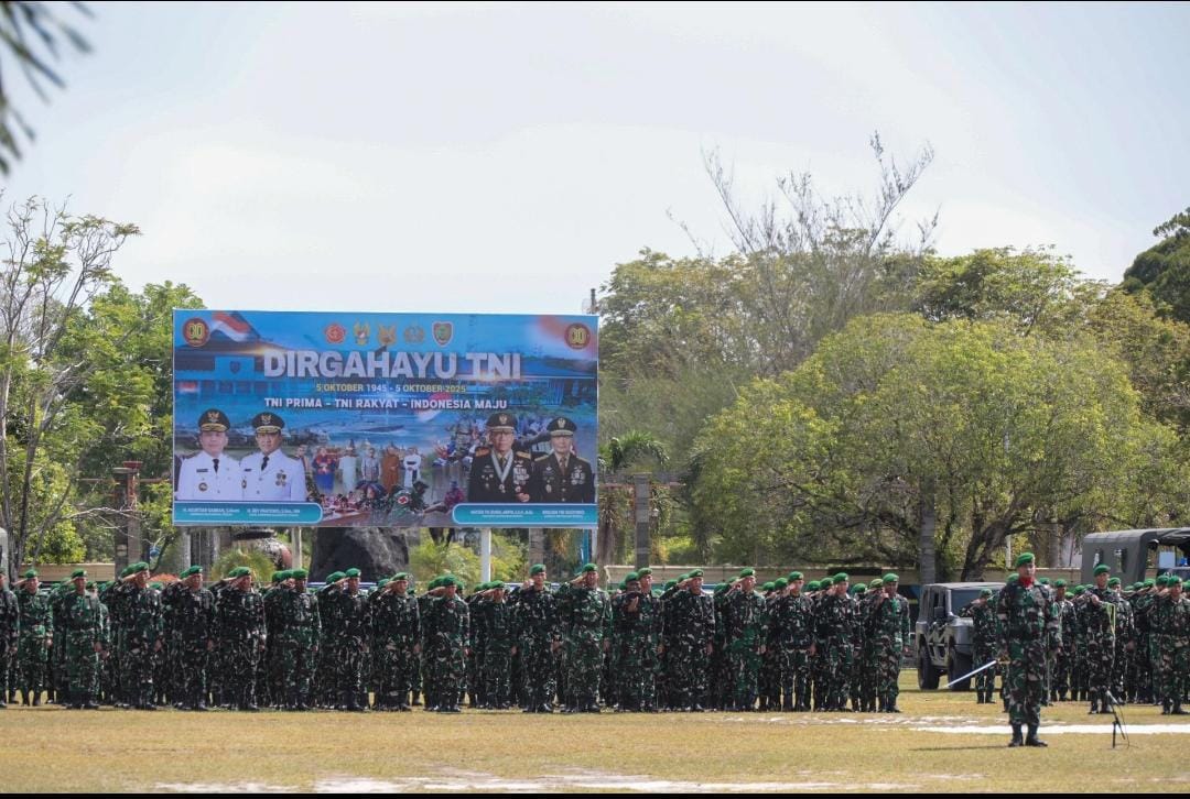 Peringati HUT ke-80 TNI, Gubernur Kalteng Ajak Perkuat Sinergi TNI, Polri, dan Pemerintah Daerah