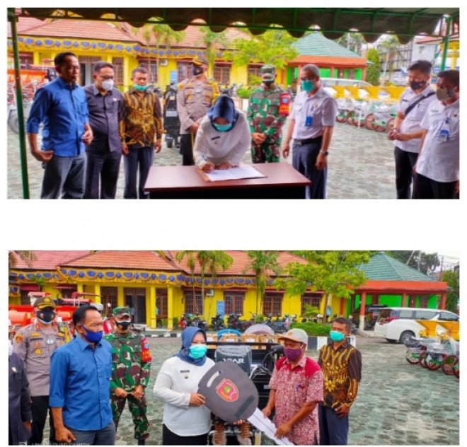 Dukung Petani Maju dan Modern, Bupati Kobar Serahkan Bantuan Alsintan Kepada Gapoktan
