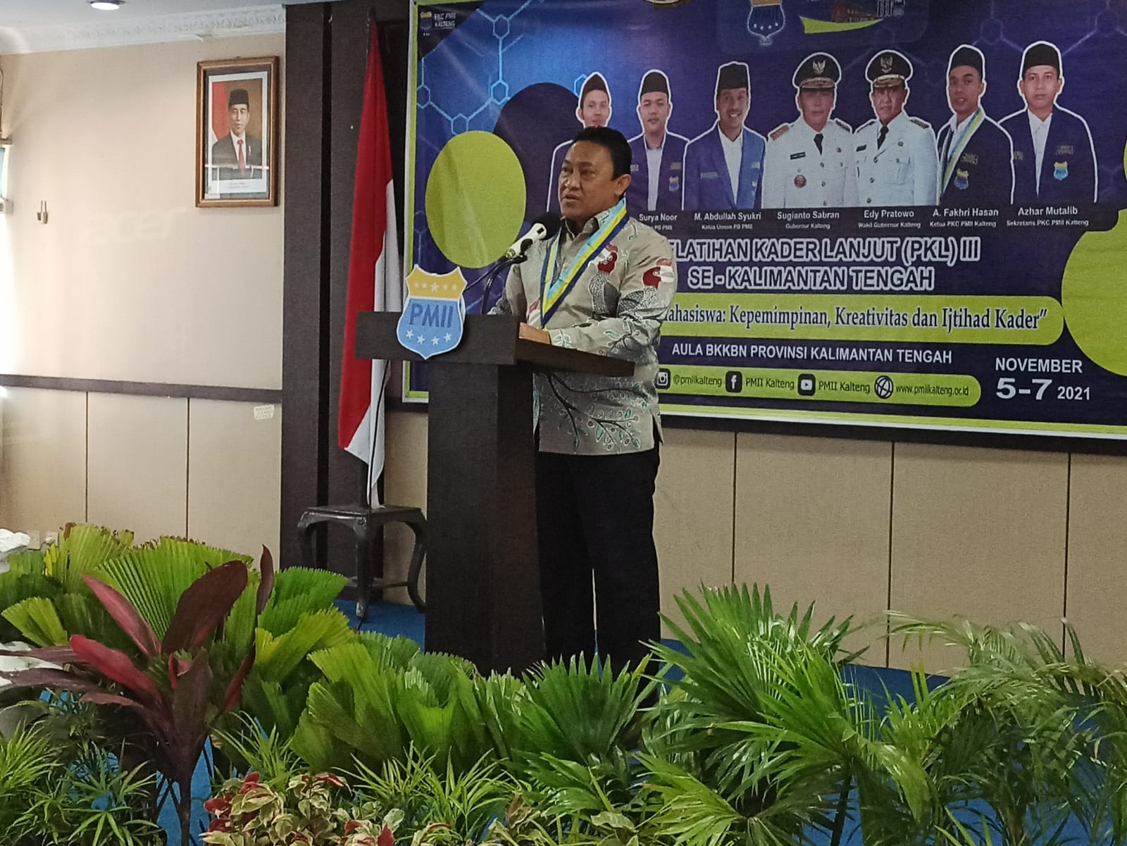 Wagub H. Edy Pratowo Membuka Secara Resmi Pelatihan Kader Lanjut Pergerakan Mahasiswa Islam Indonesia Prov. Kalteng