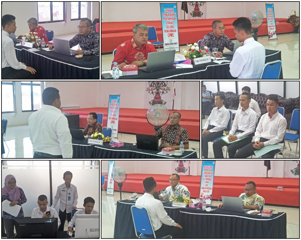 Kepala Biro BMN Jadi Penguji Pada Seleksi SKB Kompetensi CPNS Kemenkumham Kalteng
