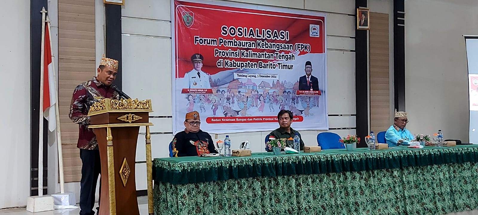 Pemprov Kalteng Buka Forum Pembauran  Kebangsaan (FPK) Tahun 2024, Fokuskan Jaga Kerukunan dan Minimalisir Konflik Etnis di Kalteng