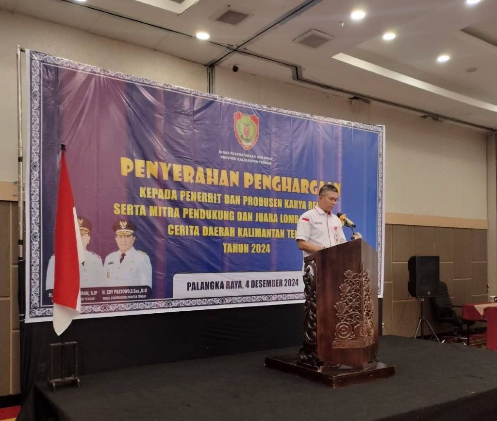 Dispursip Prov. Kalteng Gelar Penyerahan Penghargaan Kepada Penerbit dan Produsen Karya Rekam di Prov. Kalteng