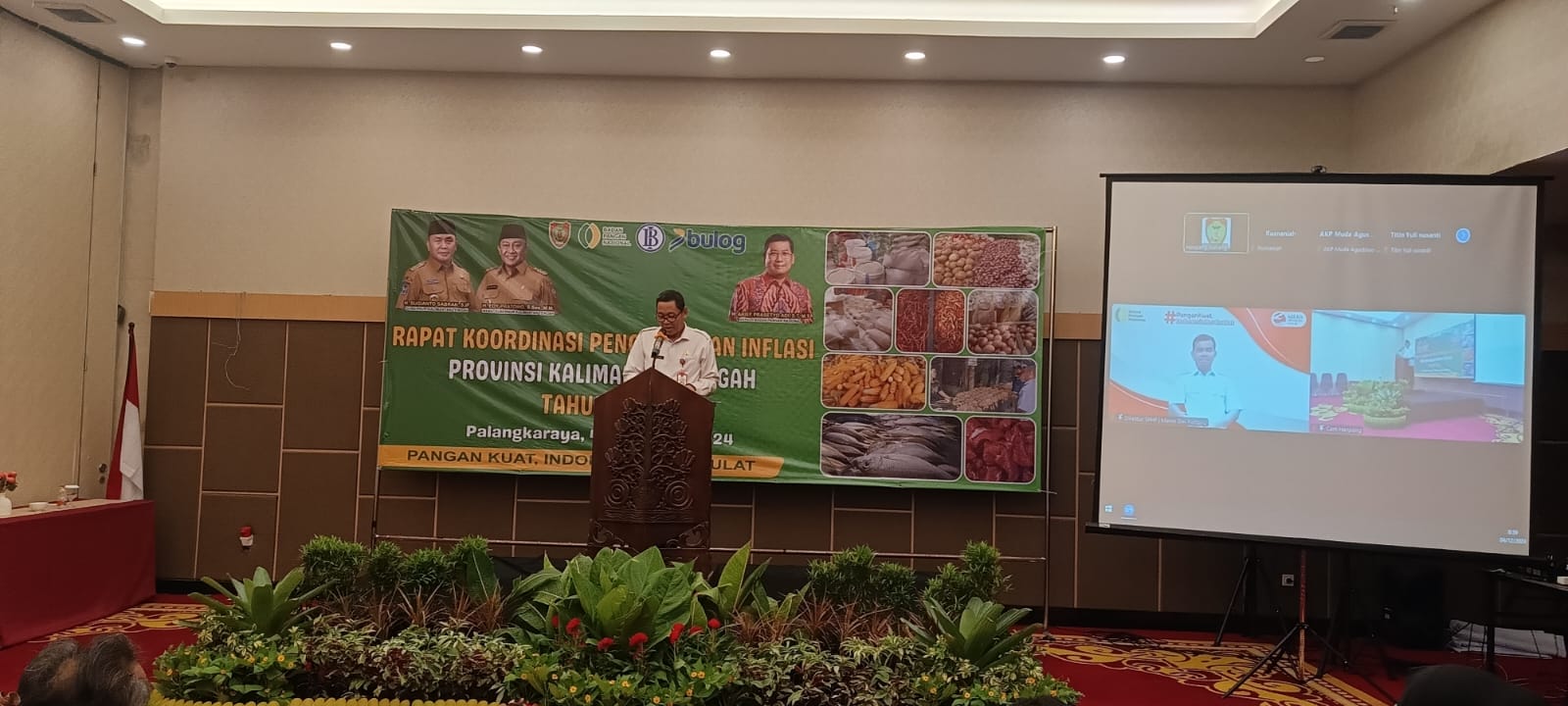 Hanpang Prov. Kalteng Adakan Rapat Koordinasi Pengendalian Inflasi