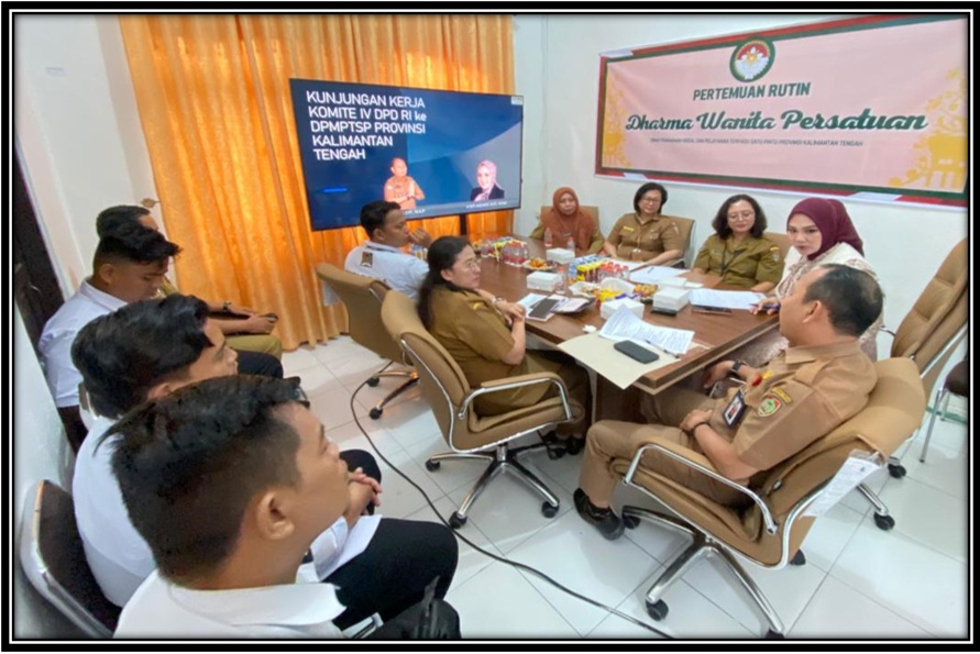 DPMPTSP Prov. Kalteng  Terima Kunjungan Komite IV DPD RI