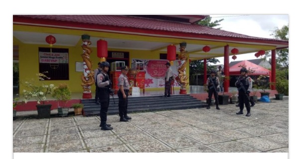 Personil Gabungan Amankan Perayaan Imlek di Palangka Raya