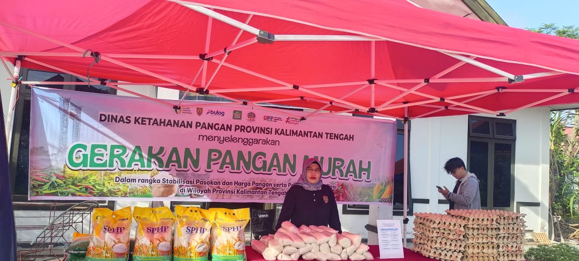 Dinas Ketahanan Pangan Prov. Kalteng Adakan Gerakan Pangan Murah