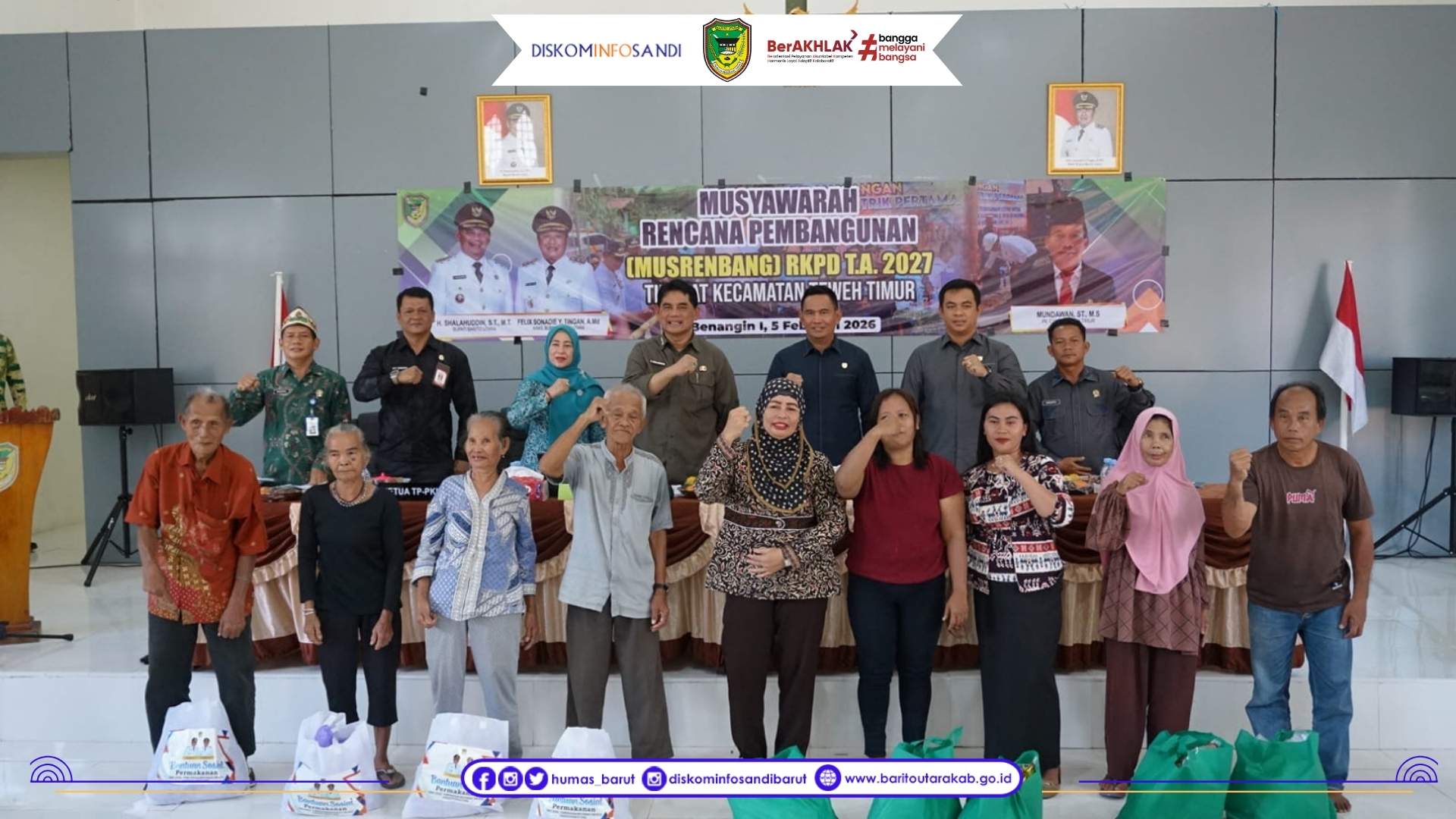 Bupati Barito Utara Buka Musrenbang RKPD Teweh Timur, Selaraskan Usulan dengan Program Unggulan Daerah
