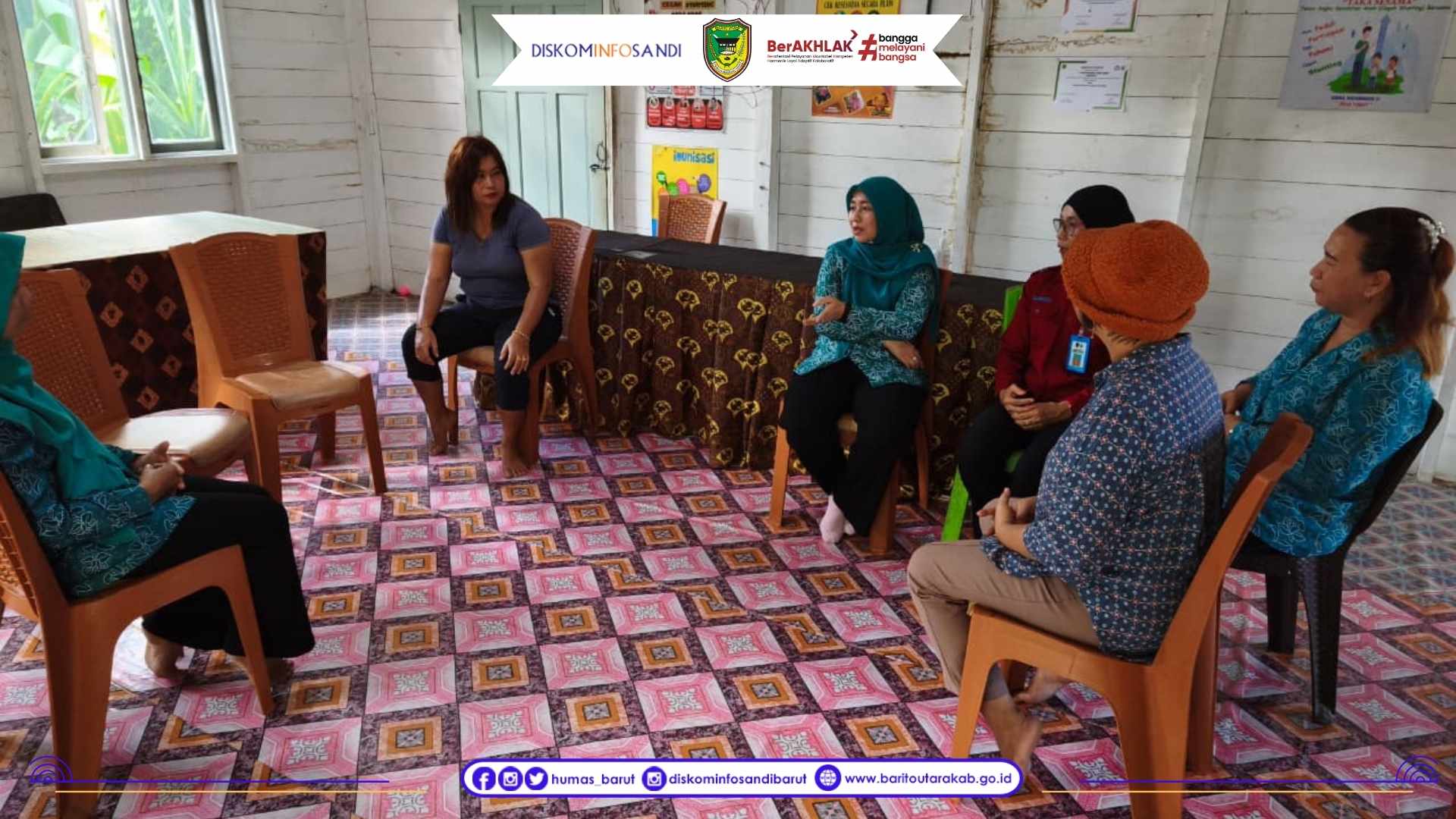 Ketua TP PKK Barito Utara Kunjungi Posyandu Balita “Ade-Ade” Desa Benangin II