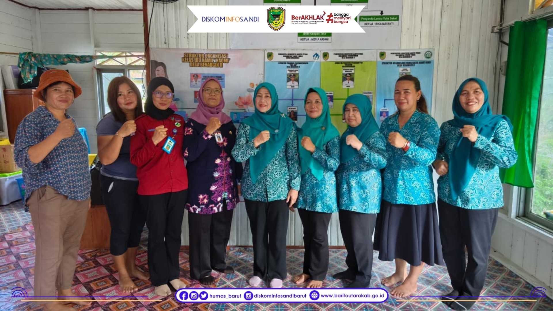 Ketua TP PKK Barito Utara Kunjungi Posyandu Balita “Ade-Ade” Desa Benangin II