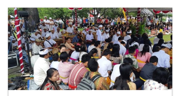 Ribuan Umat Hindu, Ikuti Ritual Tawur Agung Kesanga/ Mamapas Lewu