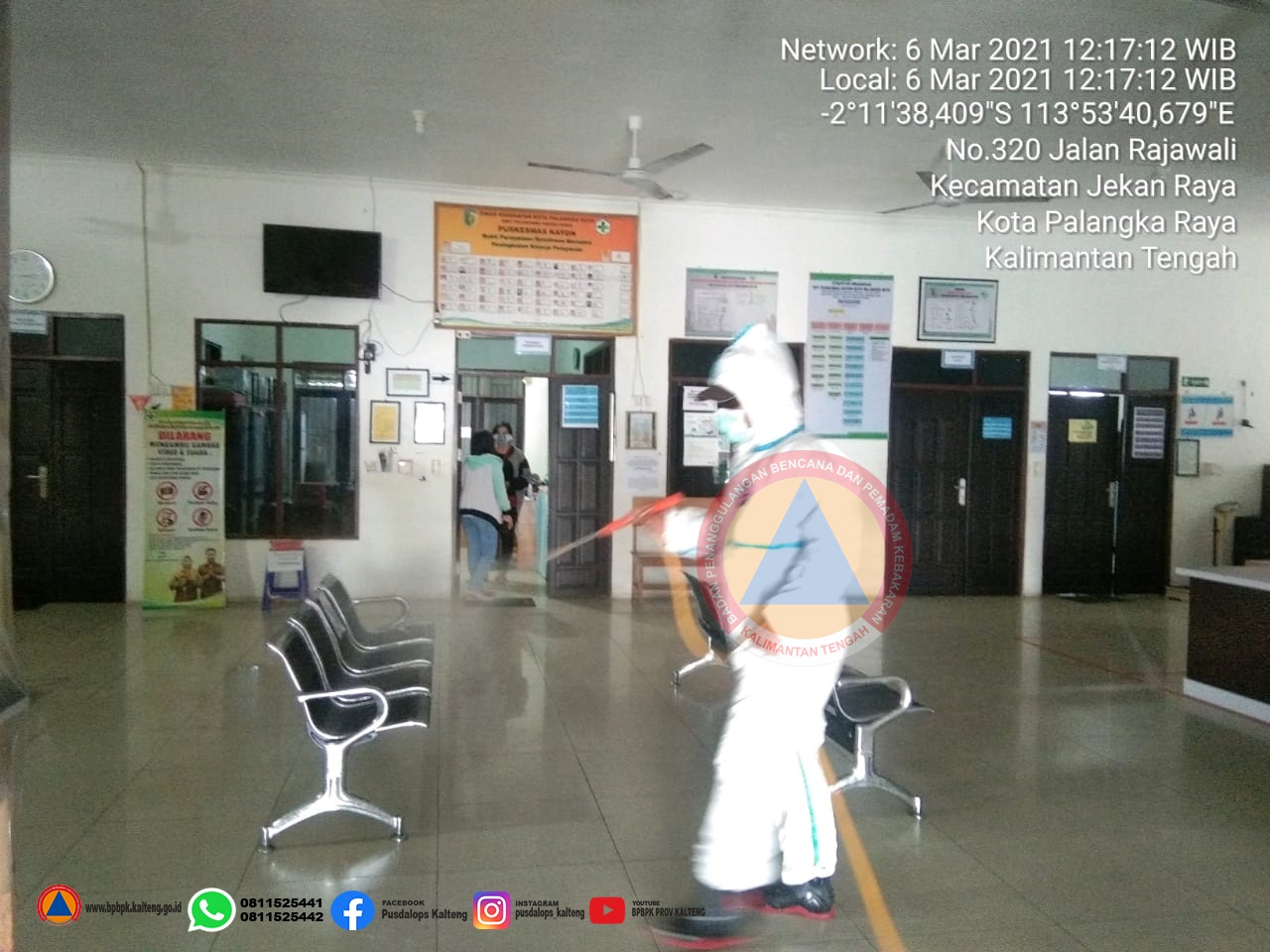 Satgas Penanganan Covid-19 Prov. Kalteng Sediakan Cairan Disinfektan Bagi Warga yang Ingin Melakukan Penyemprotan Mandiri